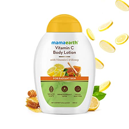 MamaEarth Vitamin C Body Lotion with Vitamin C & Honey for Radiant Skin, 200ml