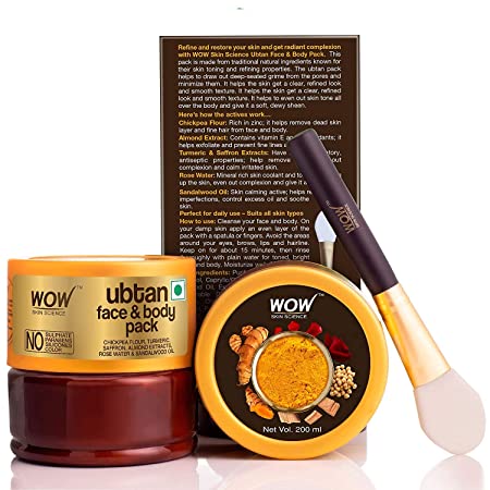 Wow Ubtan Face and Body Pack with Chickpea Flour