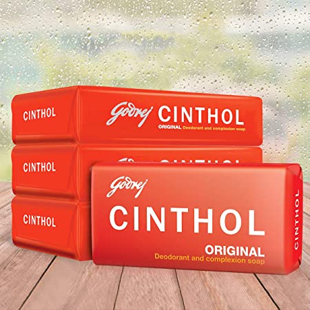 Cinthol Original Bath Soap 999% Germ Protection, 100gm (Pack of 4)