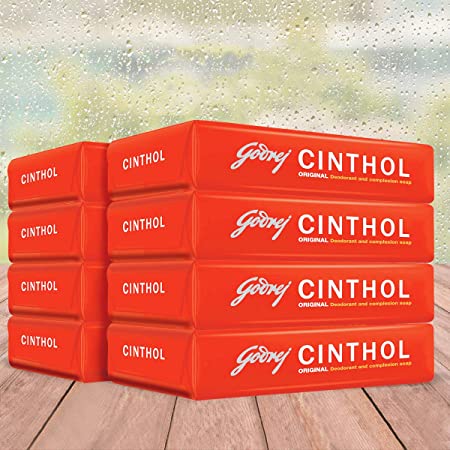 Cinthol Original Bath Soap 999% Germ Protection, 100gm (Pack of 8)
