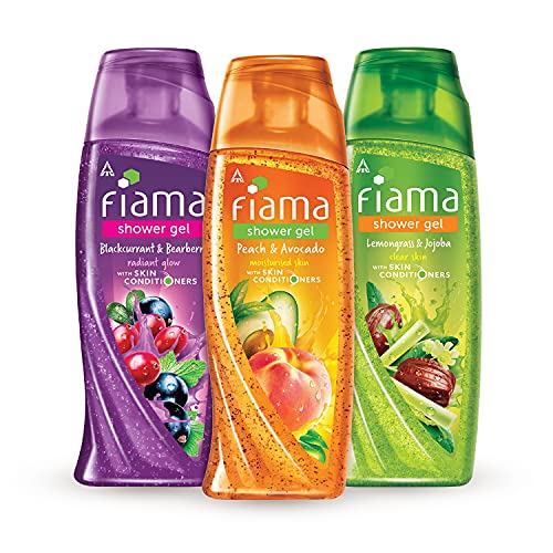 Fiama Shower gel Blackcurrant and Bearberry | Fiama Shower Gel Peach and Avocado | Fiama Shower Gel Lemongrass