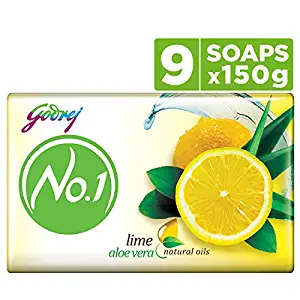 Godrej No.1 Lime and Aloe Vera High TFM Grade 1 Soap Long-Lasting Fragrance