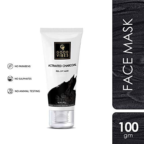 Good Vibes Activated Charcoal Peel Off Mask For Women and Men