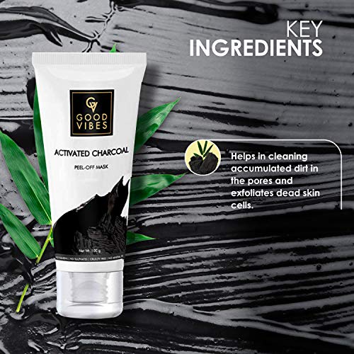 Good Vibes Activated Charcoal Peel Off Mask For Women and Men
