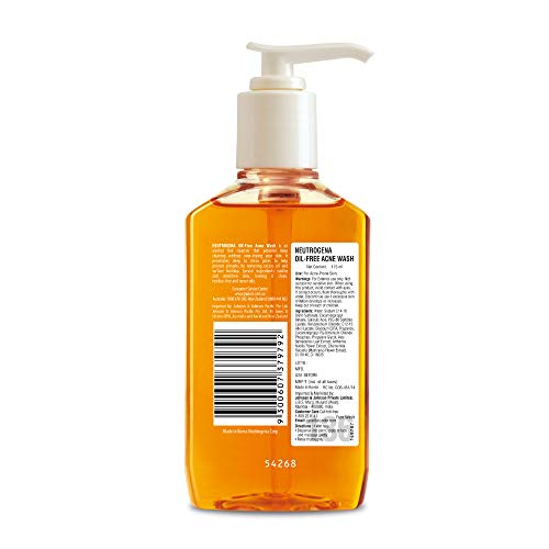 Neutrogena Oil Free Acne Wash For Acne Prone Skin With Salicylic Acid