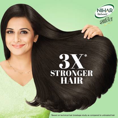 Nihar Shanti Amla and Badam Hair Oil For Black Silky and Stronger Hair