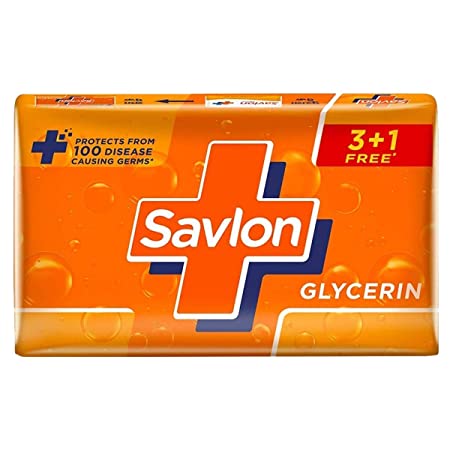 Savlon Moisturizing Glycerin soap bar with germ protection