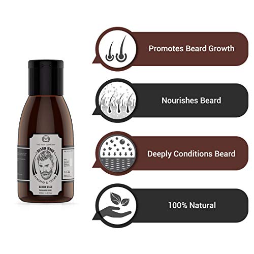 The Man Company Almond and Thyme Beard Combo - Beard Oil + Beard Wash