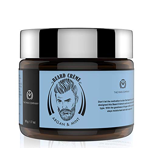 The Man Company Argan & Mint Beard Creme | Softens & Conditions Beard