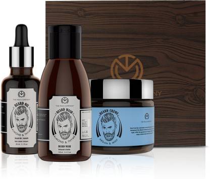 The Man Company Beard Care Kit - Beard Wash + Beard Creme + Beard Oil
