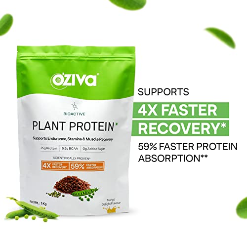 OZiva Bioactive Plant Protein | Mango Delight Flavour