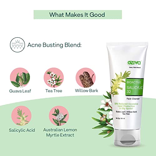OZiva Bioactive Salicylic32 Face Cleanser