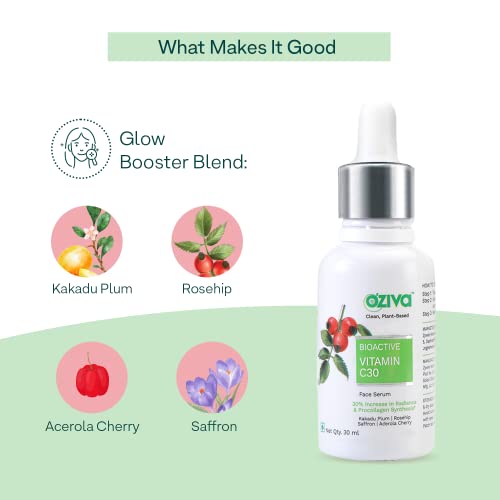 OZiva Bioactive Vitamin C30 Face Serum | For All Skin Types