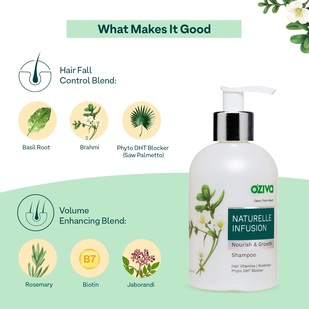 OZiva Naturelle Infusion Nourish & Growth Shampoo