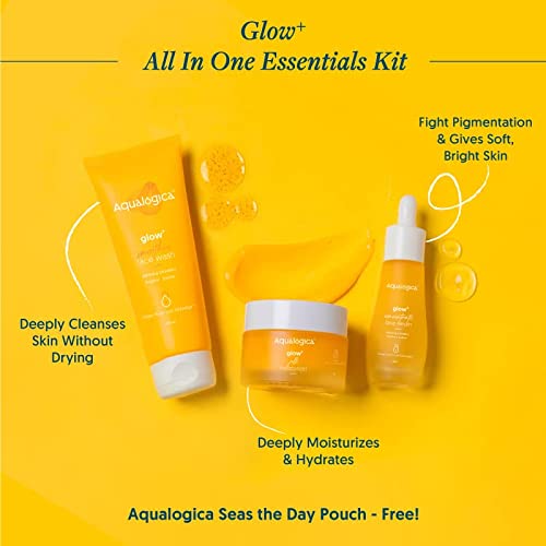 Aqualogica All in One Essentials Kit | Face Wash Serum and Gel Moisturizer Complete Skincare Set