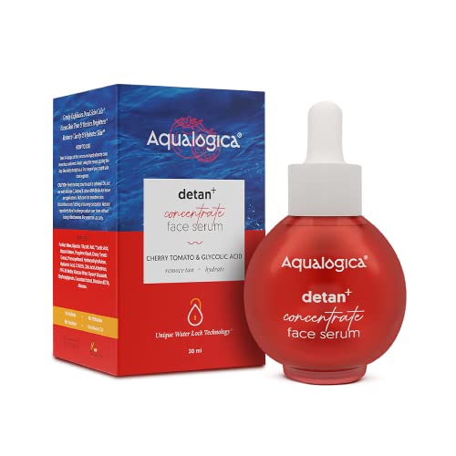 Aqualogica Detan+ Concentrate Face Serum with Cherry Tomato & Glycolic Acid for Hydrated & De-tanned Skin