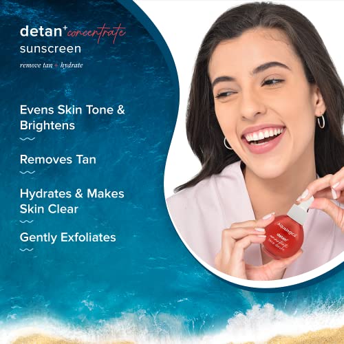 Aqualogica Detan+ Concentrate Face Serum with Cherry Tomato & Glycolic Acid for Hydrated & De-tanned Skin