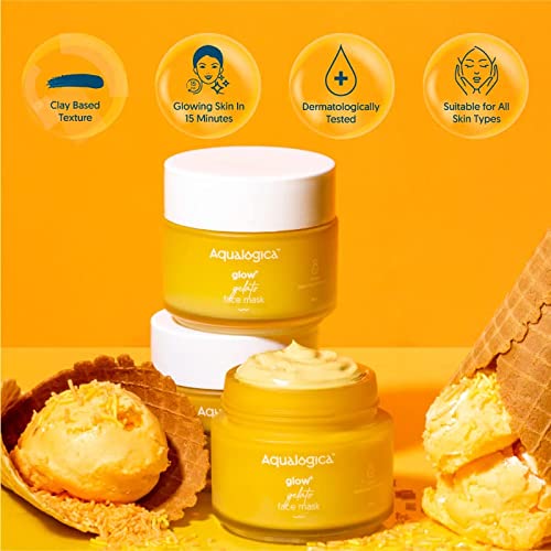 Aqualogica Glow+ Gelato Face Pack for Illuminating Glow | Evens Skin Tone &Reduces Dark Spots