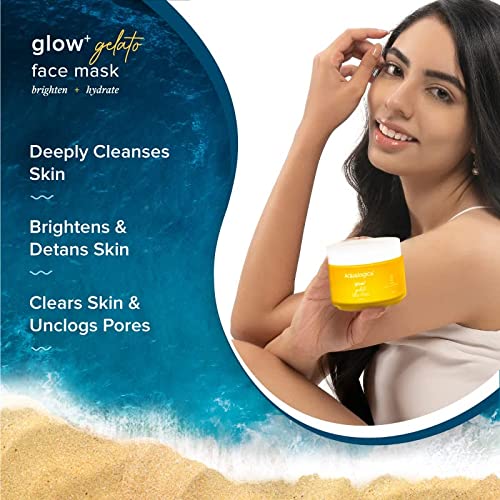 Aqualogica Glow+ Gelato Face Pack for Illuminating Glow | Evens Skin Tone &Reduces Dark Spots
