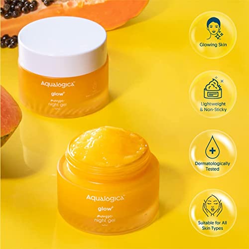 Aqualogica Glow+ Mousse Night Gel for Bright Plump Skin