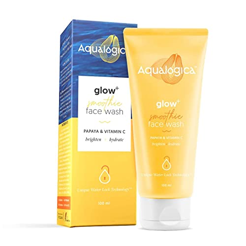 Aqualogica Glow+ Smoothie Face Wash for Deep Cleansing & Skin Brightening With Vitamin C & Papaya