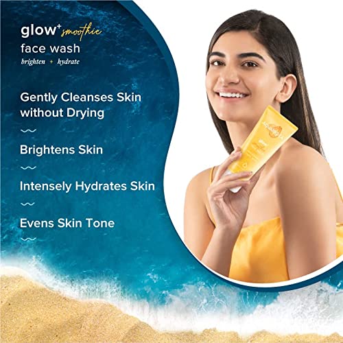 Aqualogica Glow+ Smoothie Face Wash for Deep Cleansing & Skin Brightening With Vitamin C & Papaya
