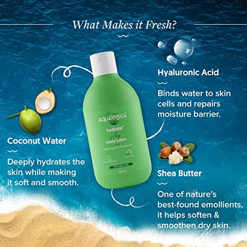 Aqualogica Hydrate+ Silky Body Lotion With Coconut Water &Hyaluronic Acid