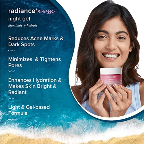 Aqualogica Radiance+ Mousse Night Gel With Watermelon &Niacinamide
