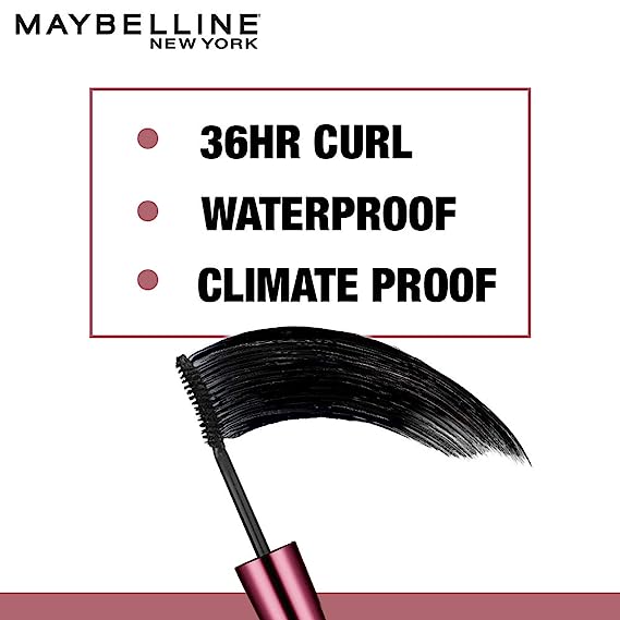 Maybelline New York Volum Express Hyper Curl Mascara - Washable Very Black