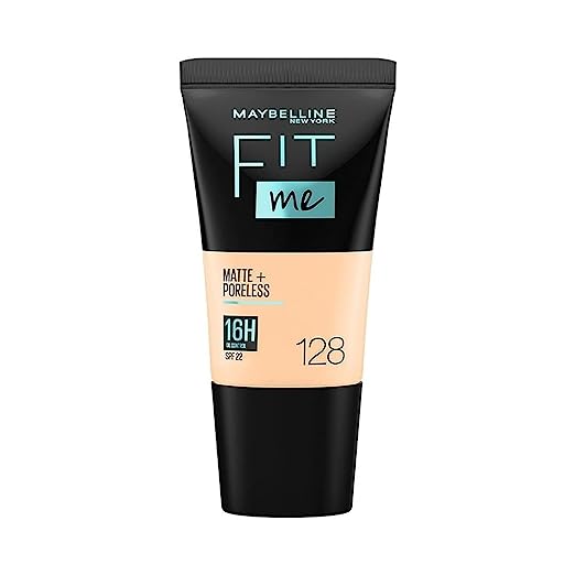 Maybelline New York Liquid Foundation, 128 Warm Nude, 18 ml