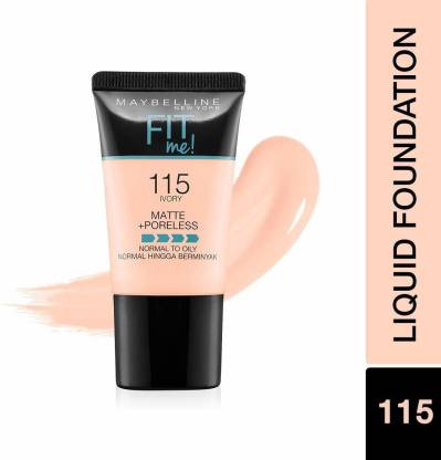 Maybelline New York Liquid Foundation, 115 Ivory, 18ml