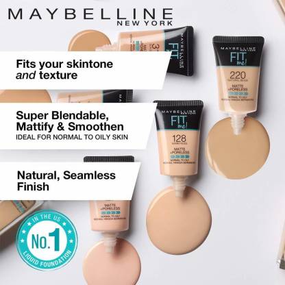 Maybelline New York Liquid Foundation, 115 Ivory, 18ml