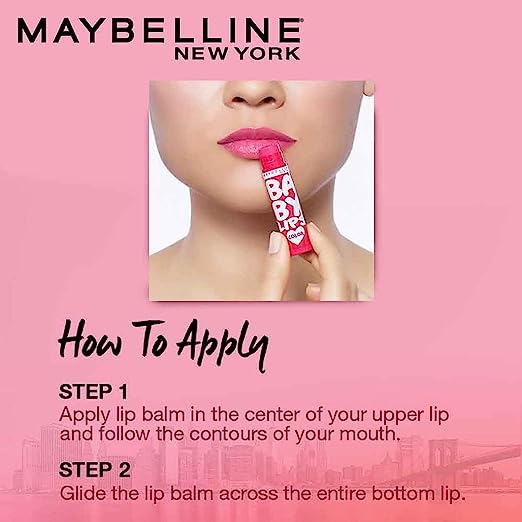 Maybelline New York Lip Balm | Pink | Red
