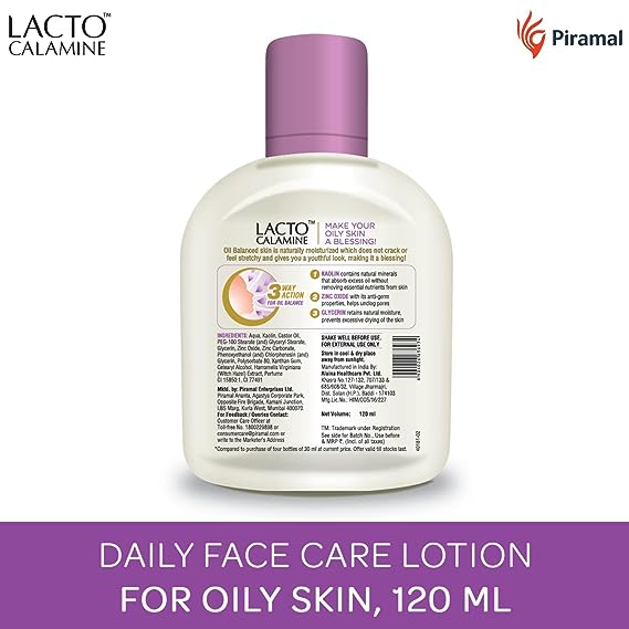 Lacto Calamine Face Lotion for Oil Balance | Oily Skin