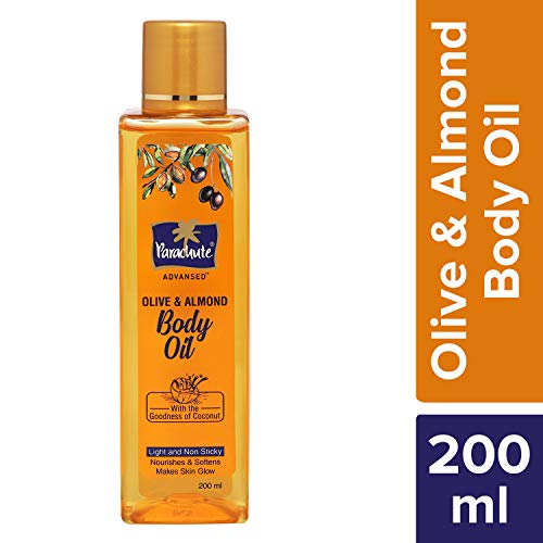 Parachute Advansed Olive &Almond Body Oil For Nourished Glowing Skin
