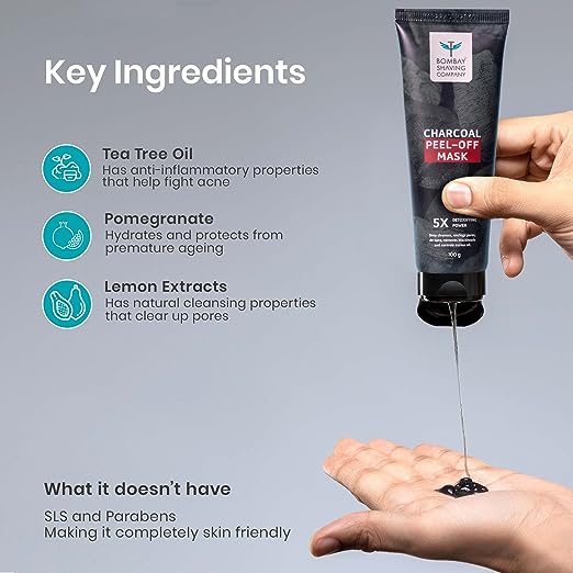 BOMBAY SHAVING COMPANY Charcoal Peel off Face Mask