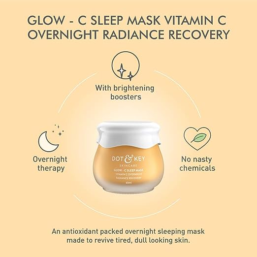 Dot & Key Glow, Sleep Mask Vitamin C Overnight Radiance Recovery