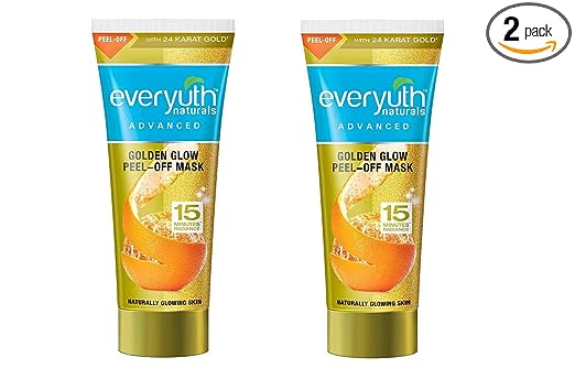 Everyuth Naturals Advanced Golden Glow Peel-off Mask, Pack of 2