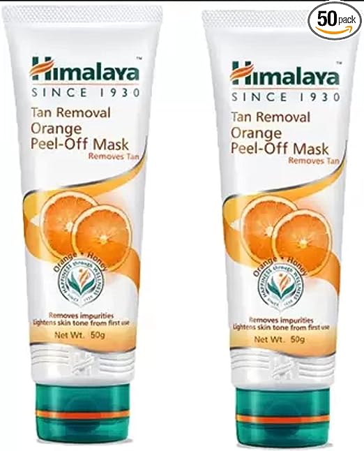 Himalaya Herbals Tan Removal Orange Peel-Off Mask, Pack of 2