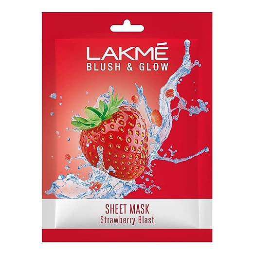 Lakme Blush &Glow Strawberry Sheet Mask