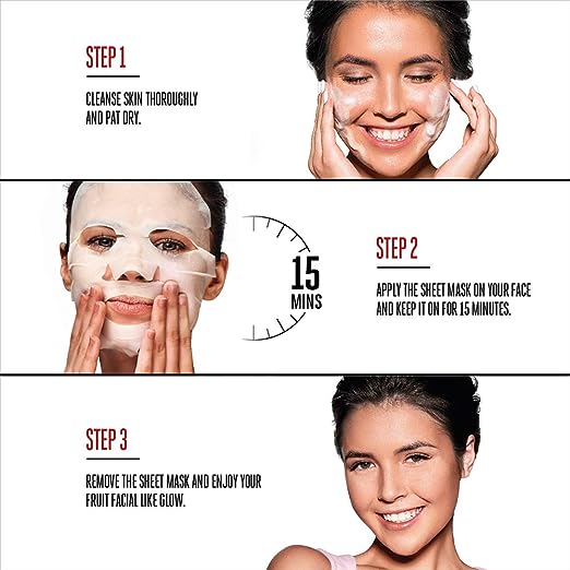Lakme Blush &Glow Strawberry Sheet Mask