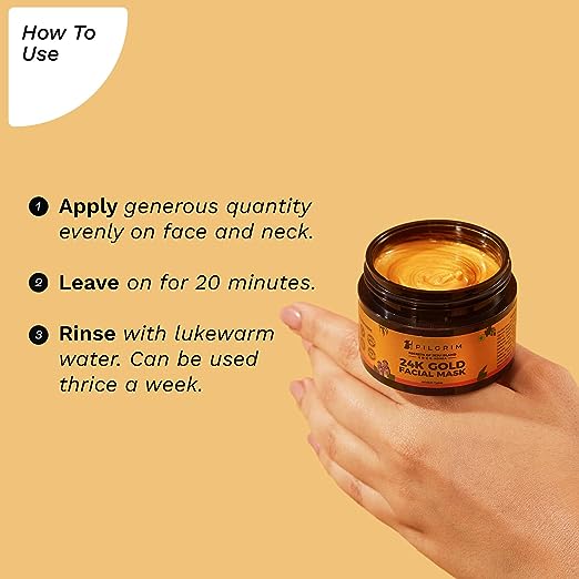 Pilgrim 24K Gold face mask