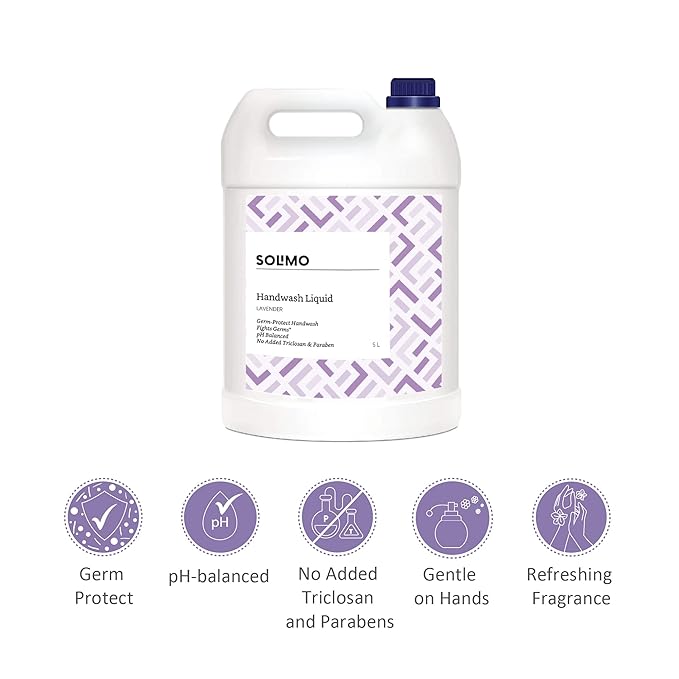 Amazon Brand - Solimo Lavender Handwash Liquid Refill