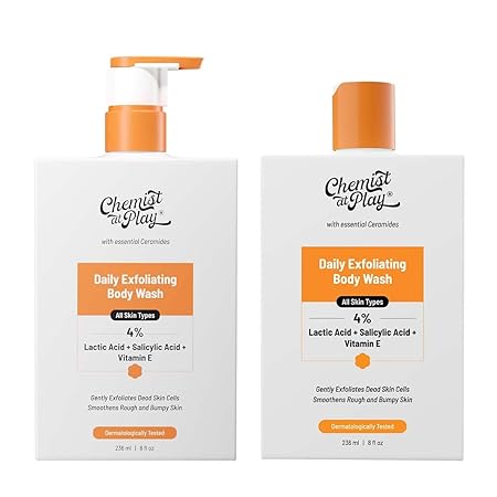 Chemist At Play 1% Salicylic Acid Exfoliating Body Wash, Pack of 3