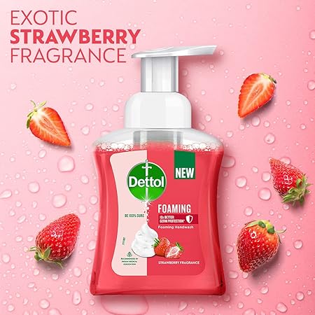 Dettol Strawberry Foaming Handwash Pump