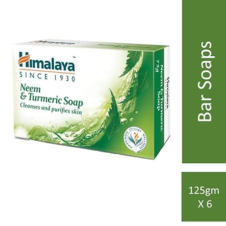Himalaya Herbals Neem And Turmeric Soap, Pack of 6