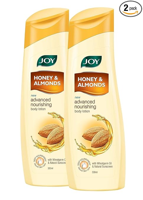 Joy Honey & Almonds Advanced Nourishing Body Lotion, Pack of 2