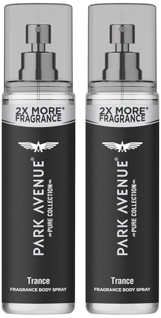 Park Avenue Pure Collection Trance Fragrance Body Spray for Men, Pack of 2