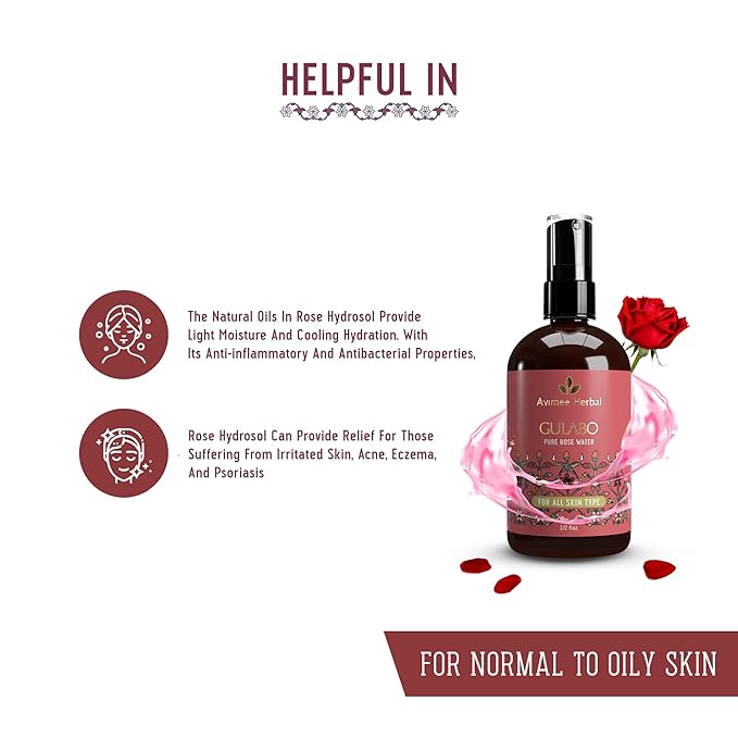 Avimee Herbal Gulabo Pure Rose Water