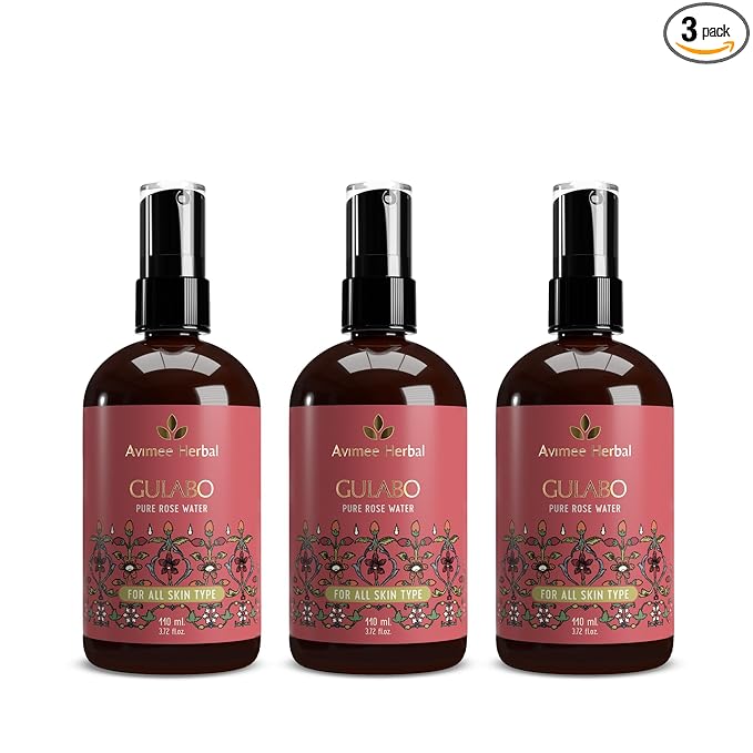 Avimee Herbal Gulabo Pure Rose Water, Pack of 3
